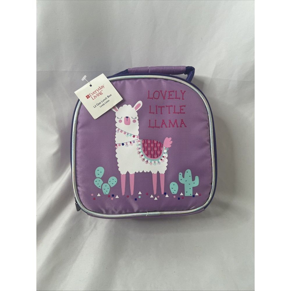 Lovely Little Llama Everyday Living Lil Gee Lovely Littles Lunch Box Purple NEW